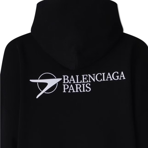 Authentic Balenciaga Corporate Embroidered Hoodie - Picture 5 of 9